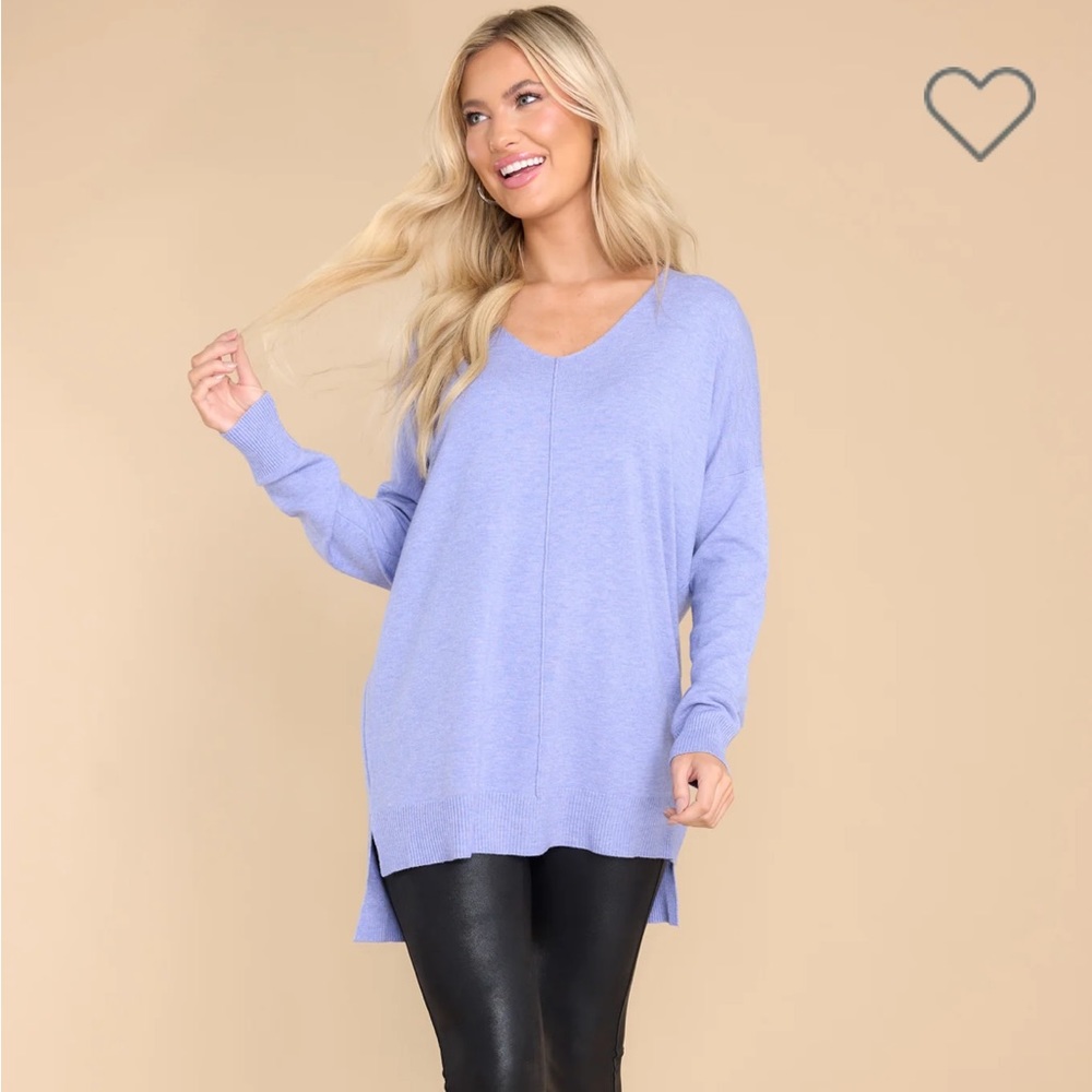 Red Dress Boutique Wind Down Sweater - Sea Mist - Small / Medium